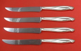Silver Sculpture by Reed and Barton Sterling Steak Knife Set Texas Sized Custom - $286.11