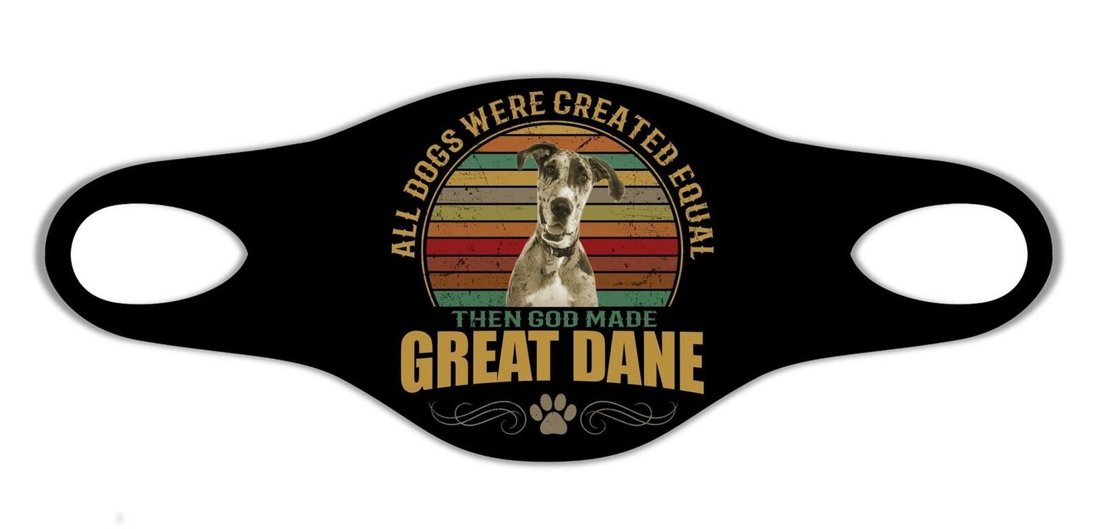Great Dane Dog Cool Protective Washable Breathe Face Mask Pet Man Best Friend