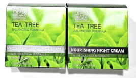 2 Packs Dead Sea Collection Tea Tree Balancing Formula Nourishing Night Cream
