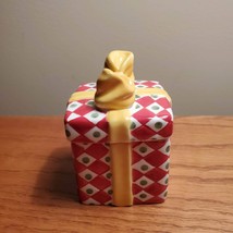 Gift-shaped Christmas Sugar Jar / Box by Christopher Radko Christmas Package image 4
