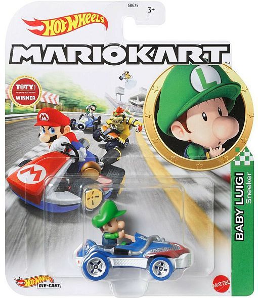 Hot Wheels - Baby Luigi / Sneeker: '22 MarioKart *Blue Edition / Nintendo*
