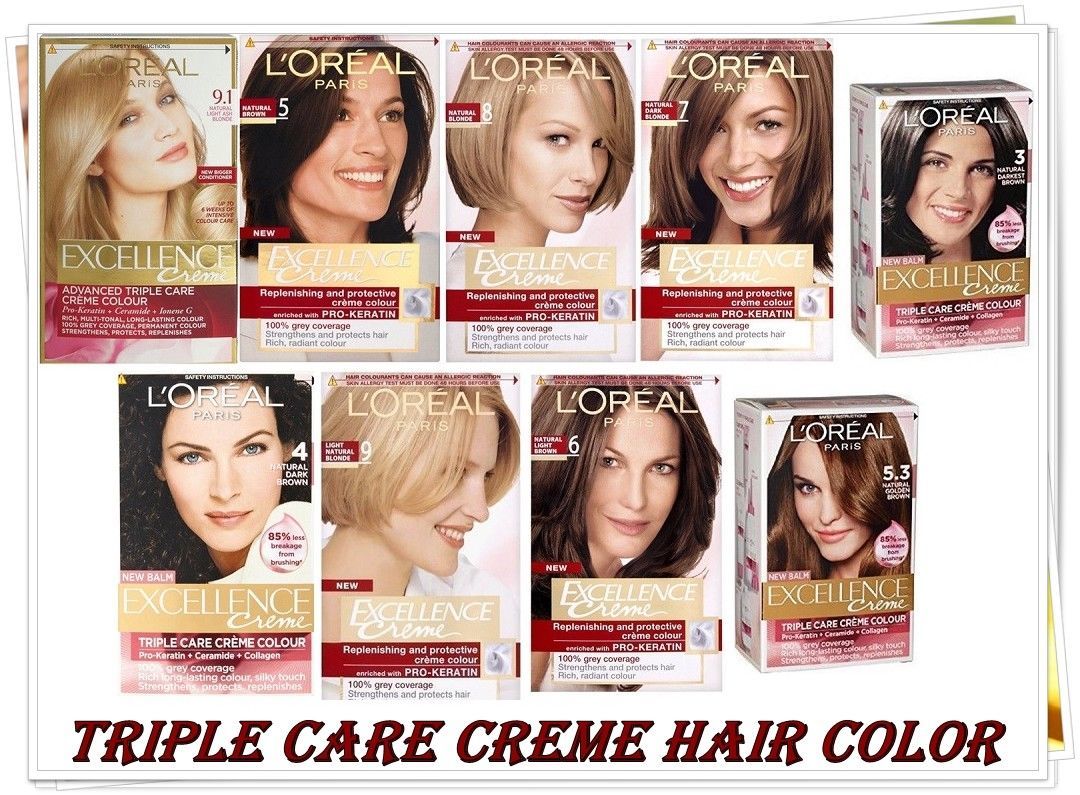 L'Oreal Excellence Creme Hair Colour Different Shades 28 SHADES - Hair