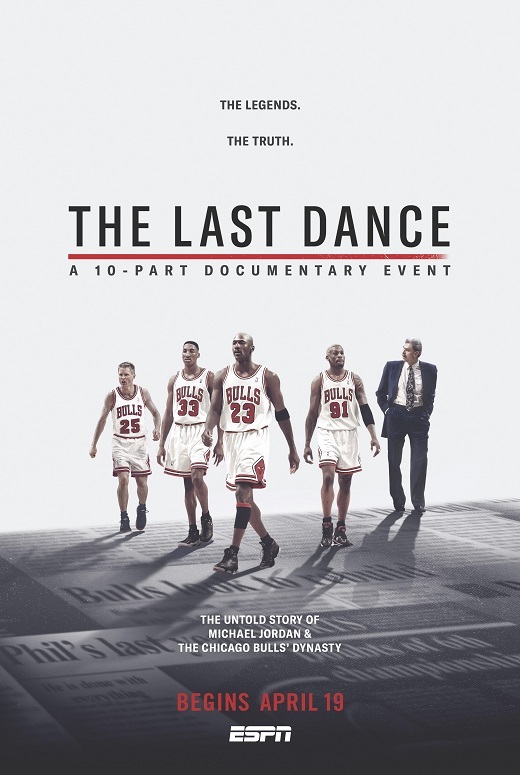 The Last Dance Movie Poster Chicago Bulls Michael Jordan Story Netflix Art Print