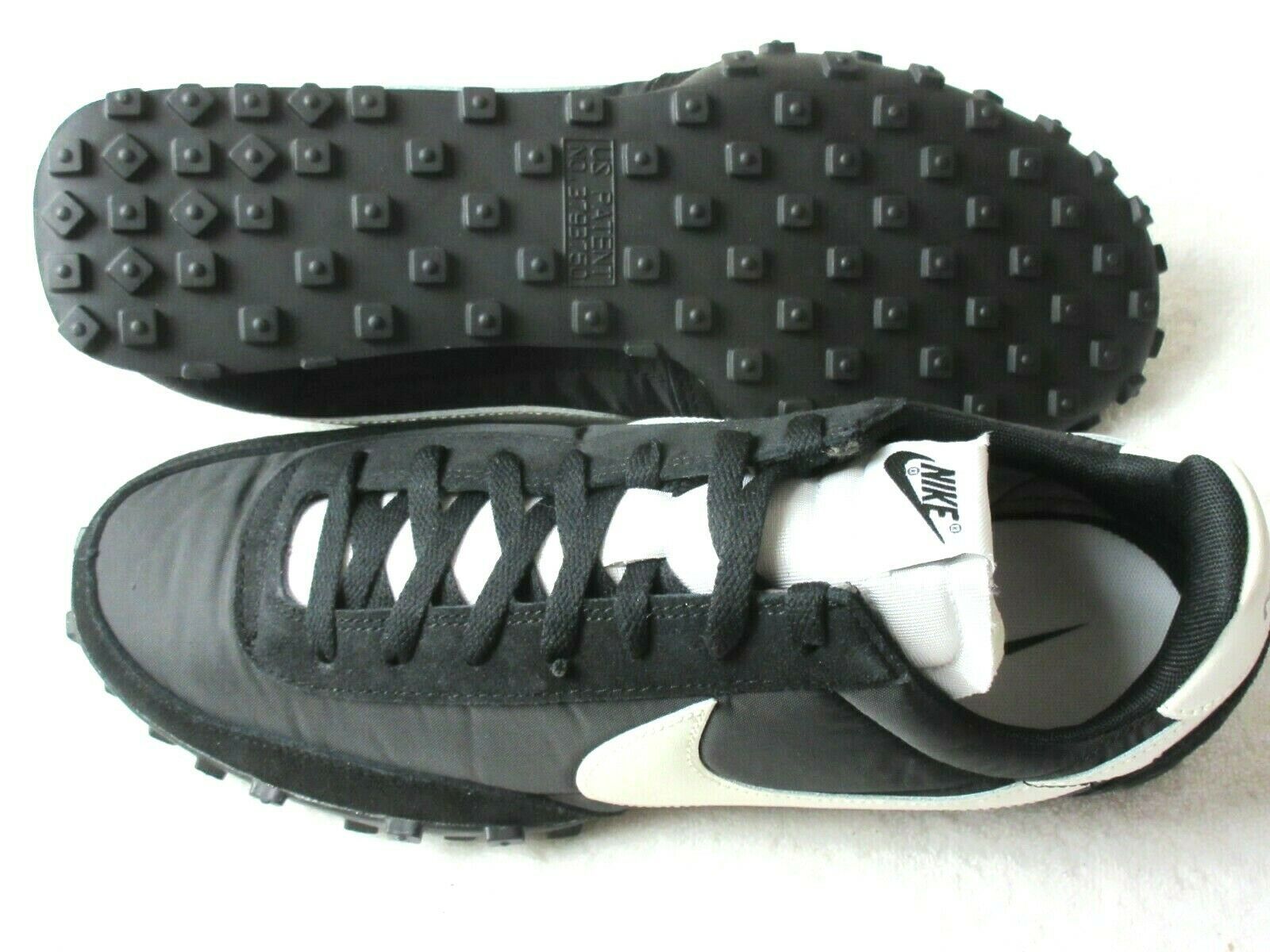 nike waffle racer black sail white