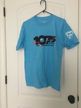 Hanes 107.5 KZL Radio Station Short Sleeve T-Shirt Adult Medium Blue Shirt - $31.00