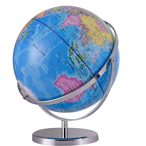 ZUEDA 13 Inch Cartography World Globe| Gyro-Assembled Revolution ...