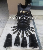 NauticalMart Medieval Leather Muscle Armor With Leather Leg & Arm Guard Set