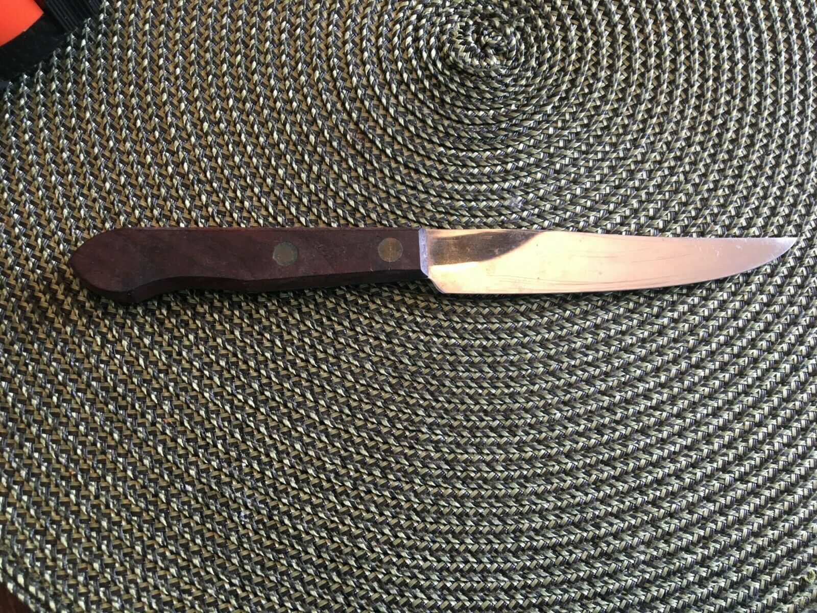 Geneva Stainless Steel knife 4" blade 71/2" overall USA