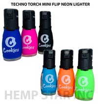 5 Pack Techno Torch Neon Color Butane Refillable Adjustable Torch Lighter - $14.01