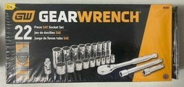 GEARWRENCH 80691 22 Pc. 3/8" Drive 12 Pt. Standard & Deep Mechanics Tool Set, SA - £43.77 GBP