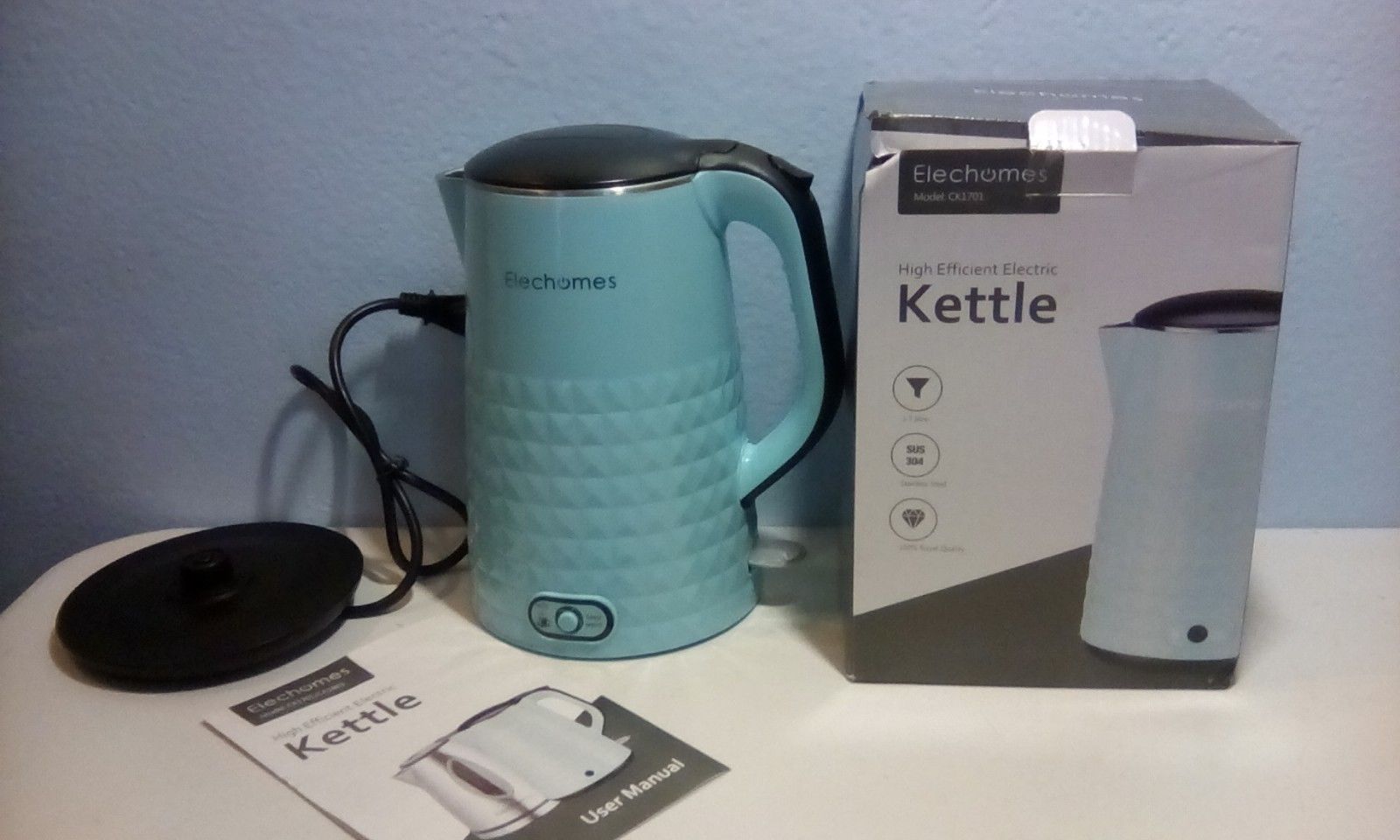 Electric Kettle with Smart Keep Warm Function Elechomes CK1701 1.7L