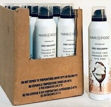 12 Count Hair Food 4.9 Oz Coconut Dry Shampoo Sulfate & Paraben Free