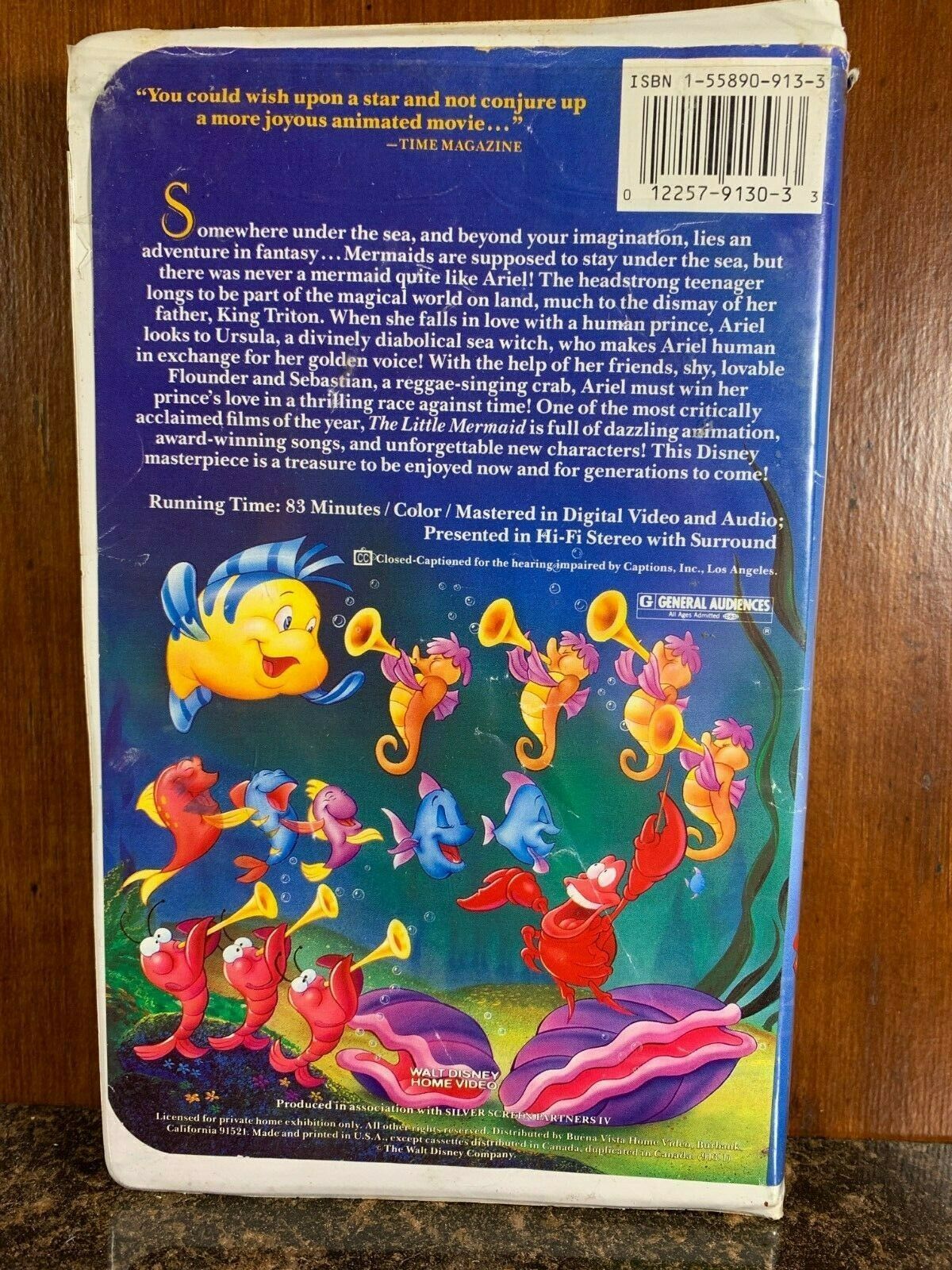 Original BANNED Cover Art The Little Mermaid (Disney VHS) - RARE ...