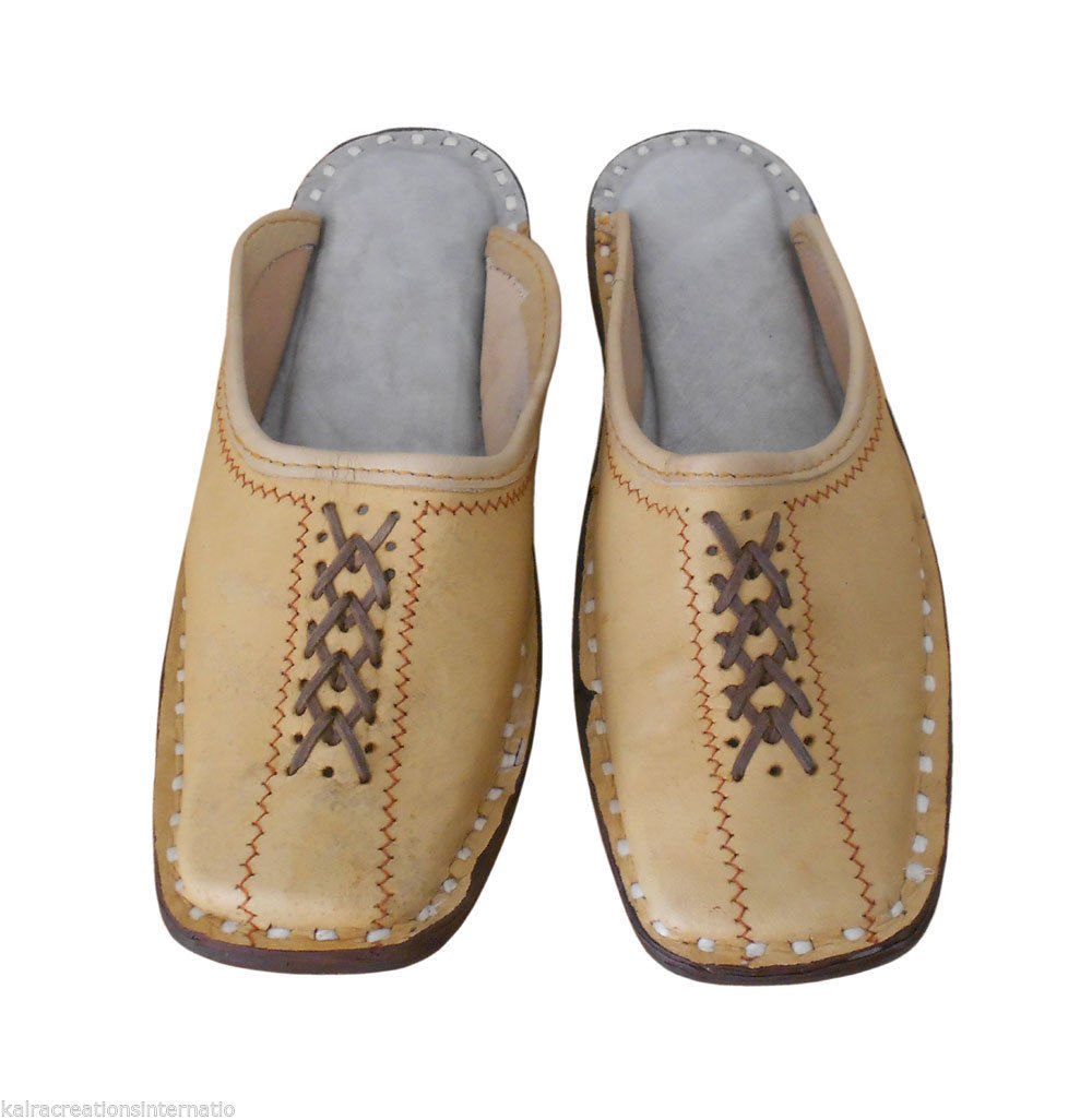 Men Slippers Indian Handmade Traditional FlipFlops Casual Clogs Open