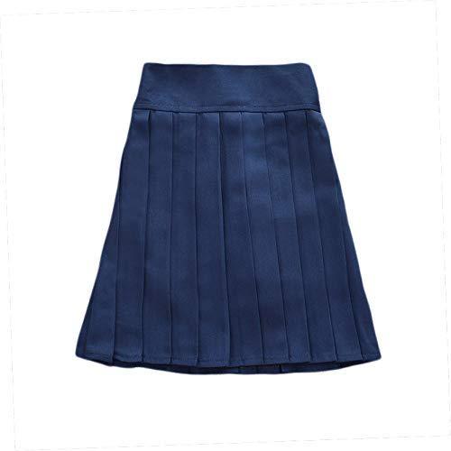 Girl's Navy Uniform Skirt Mini Tennis A-line Skirt Shorts Blue,M