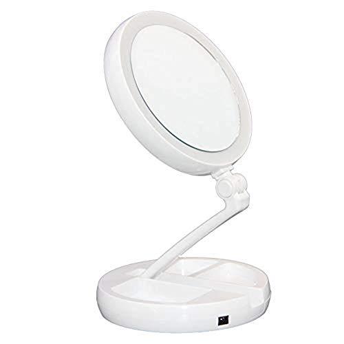 Floxite Mirror 6 Listings Floxite Mirror 6 Listings, Floxite 10x 1x Lighted Folding Vanity Travel Mirror
