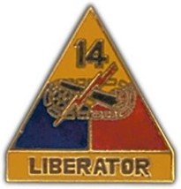 ARMY 14TH ARMORED DIVISION LIBERATOR MILITARY PIN - $16.14