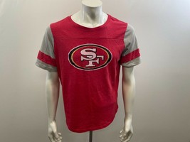 NFL Nike Men&#39;s Red and Grey San Francisco Forty Niners FOOTBALL T-Shirt ... - $16.99