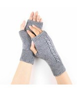 Winter Gestrickte Arm Fingerlose Handschuhe Frau Halbfinger Handgelenk... - $15.58