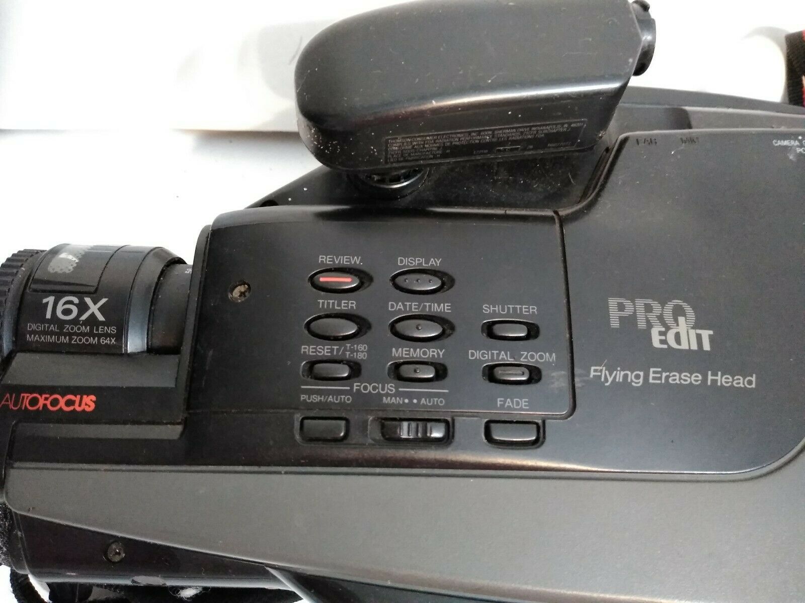 RCA ProEdit Camcorder model CC507 16X digital zoom, autofocus, no