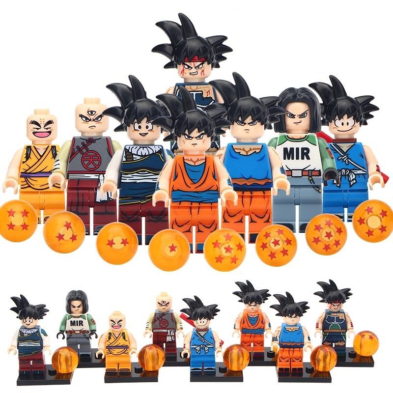 28pcs Collection Dragon Ball SSJ Goku Vegeta Android 17 Trunks ...