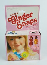 Vintage 1981 Bandai Ginger Snaps #18 snap-together doll 3" New in Pink Box - $23.36