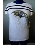 Baltimore Ravens NFL Juniors Sequin T-shirt - White ,Large - $22.50