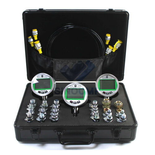 Digital Pressure Gauge Kit with 3 Pressure Gauges 3 Test Hoses and 24 ...