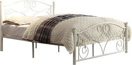 Full-Size Pallina Metal Platform Bed By Homelegance In White. - $220.92