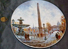 “La Place de la Concorde” Commemorative Collector’s Plate AA20-CP2280 Vi... - $59.95