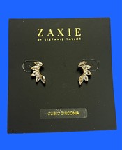 ZAXIE by Stefanie Taylor Find Your Spark Opal Stud Earrings in Gold NWT ... - $19.79