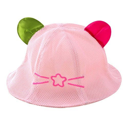 Pink Great Gift Baby Hat Summer Hat Lovely Cap Cotton Sunhat Foldable Beach Hat