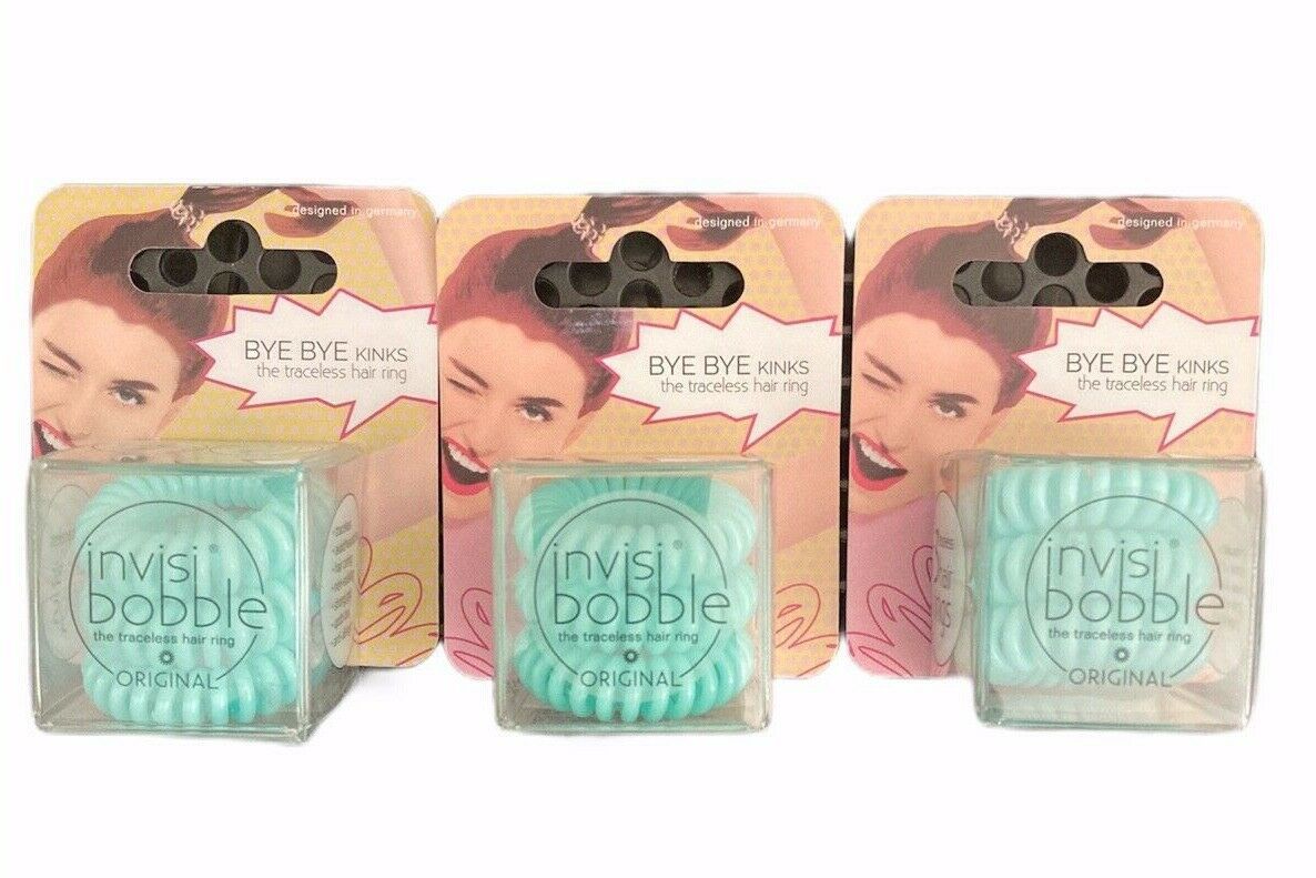 Primary image for (3)X- Invisibobble Invisi Bobble The Traceless Hair Ring Original 3 Pack Lot 