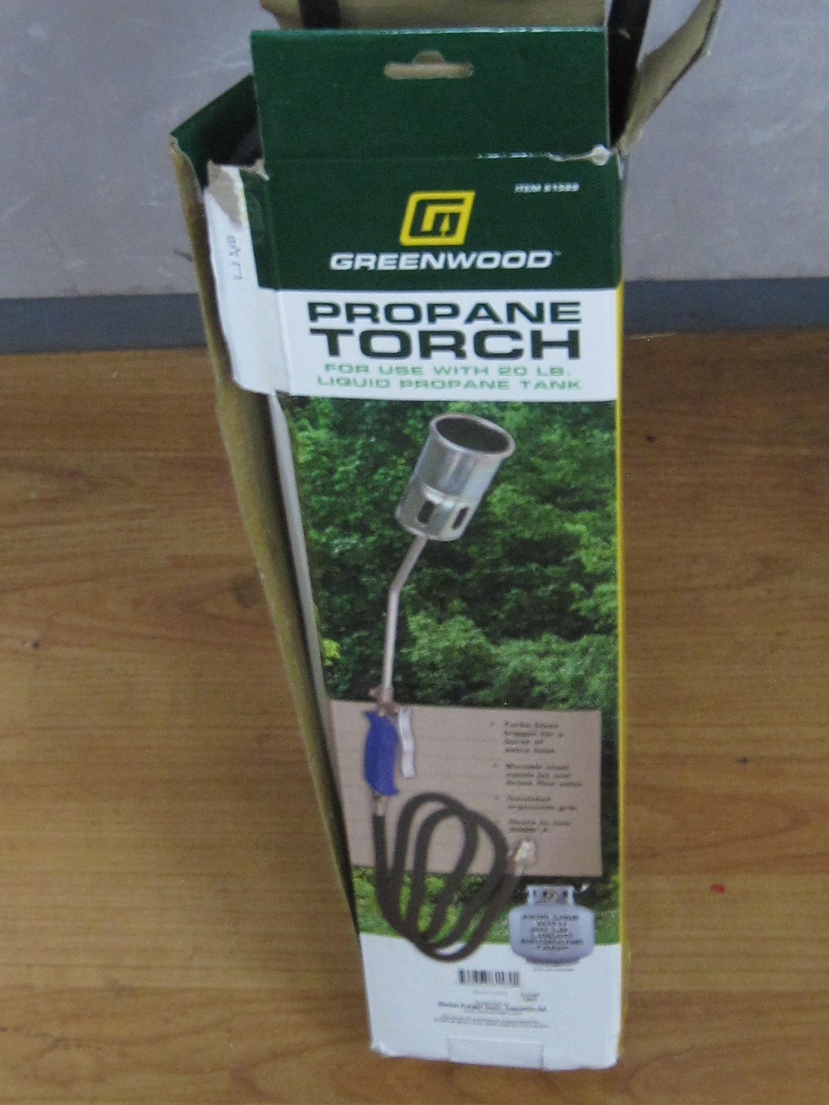 GREENWOOD DURABLE STEEL NOZZLE PROPANE TORCH TURBO BLAST TRIGGER FLOW VALVE Propane Torches