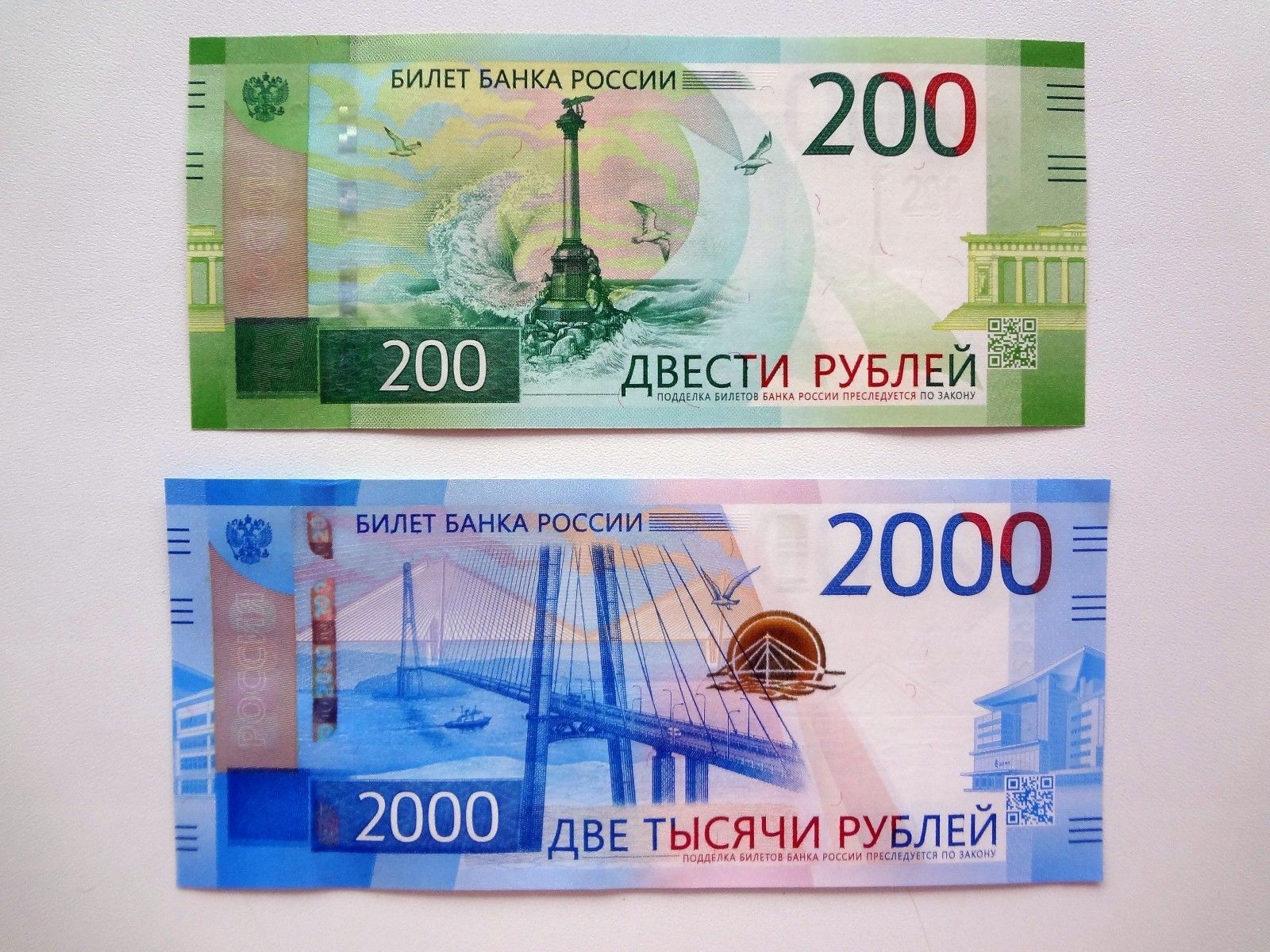 Купюра 2000 рублей новая новая