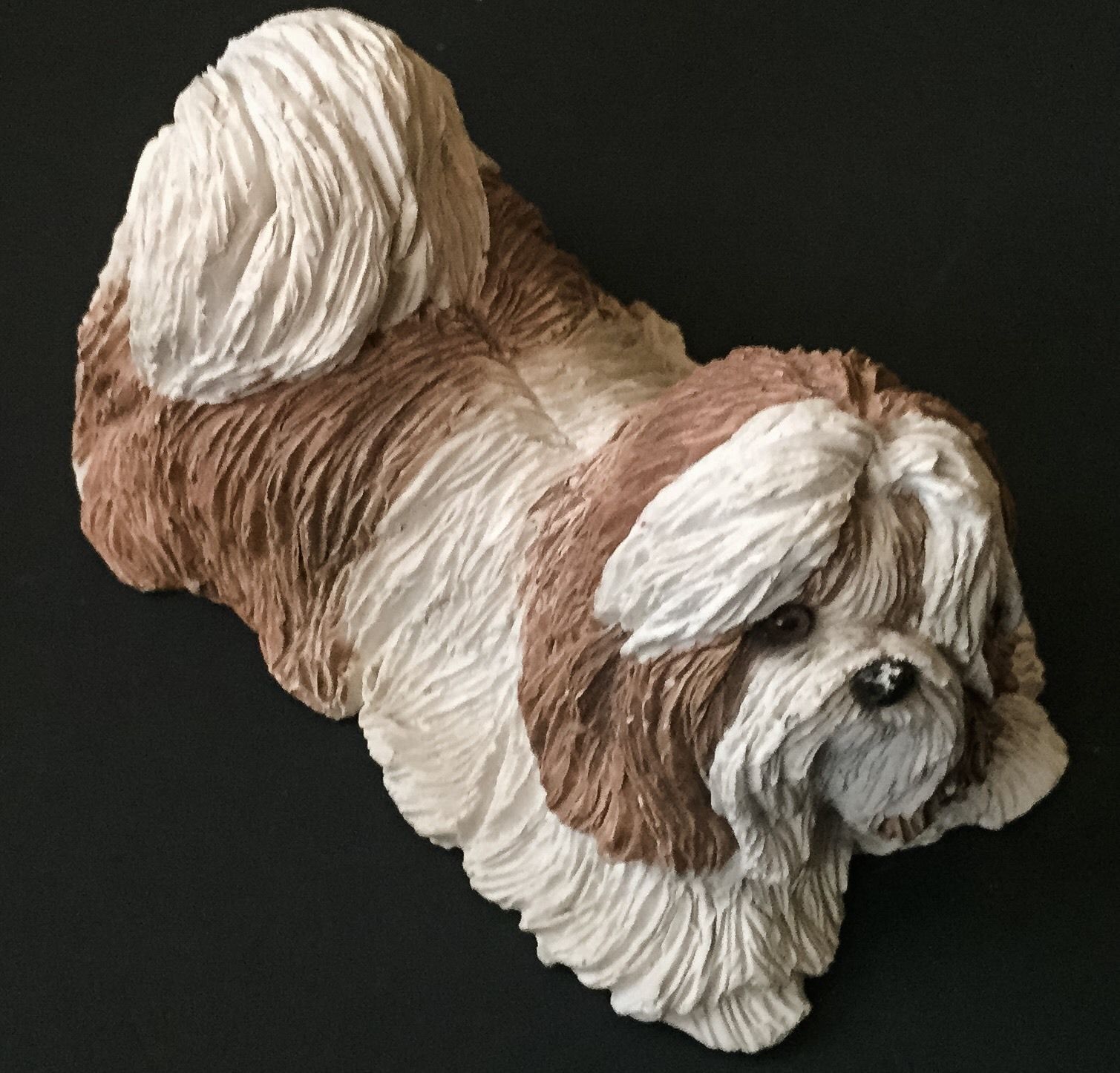 sandicast original size sculptures shih tzu figurine