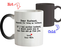Magic Mug Gift for Husband Thanks for being my Husband - Funny Gifts for... - $26.74