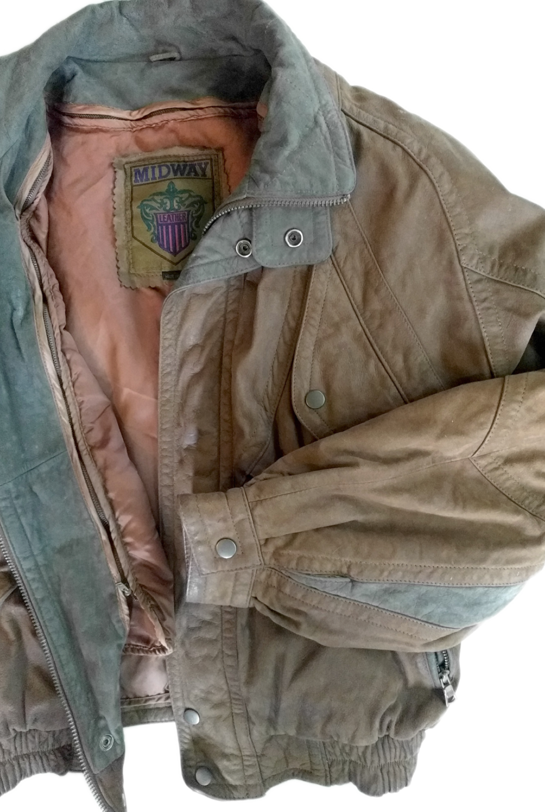 midway leather bomber jacket