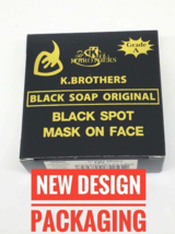 10 x Black Soap K Brothers Face Body Whitening Herbal Acne Mask On Face ... - $79.90