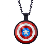 Captain America Cabochon Necklace **** # 10522 Combined Shipping Always - $4.75