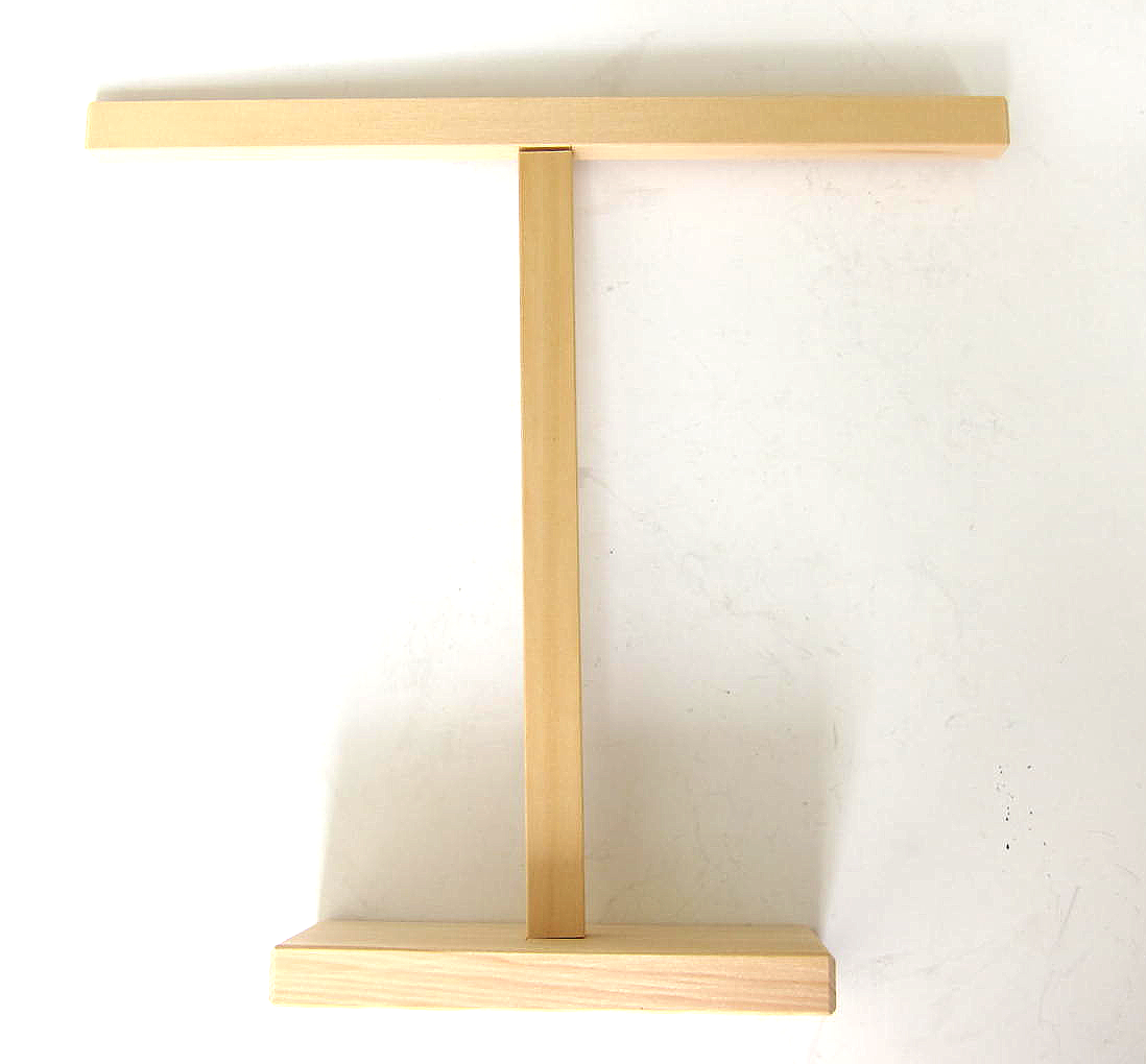 wooden doll stand
