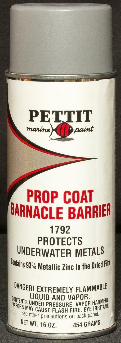 Pettit Marine Prop Coat Barnacle Barrier Bare Metal Outdrive Spray Paint 1792