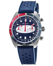 Bulova 98A253 Pepsi Bezel Chronograph Quartz Blue Dial Men&#39;s Wristwatch ... - $218.45