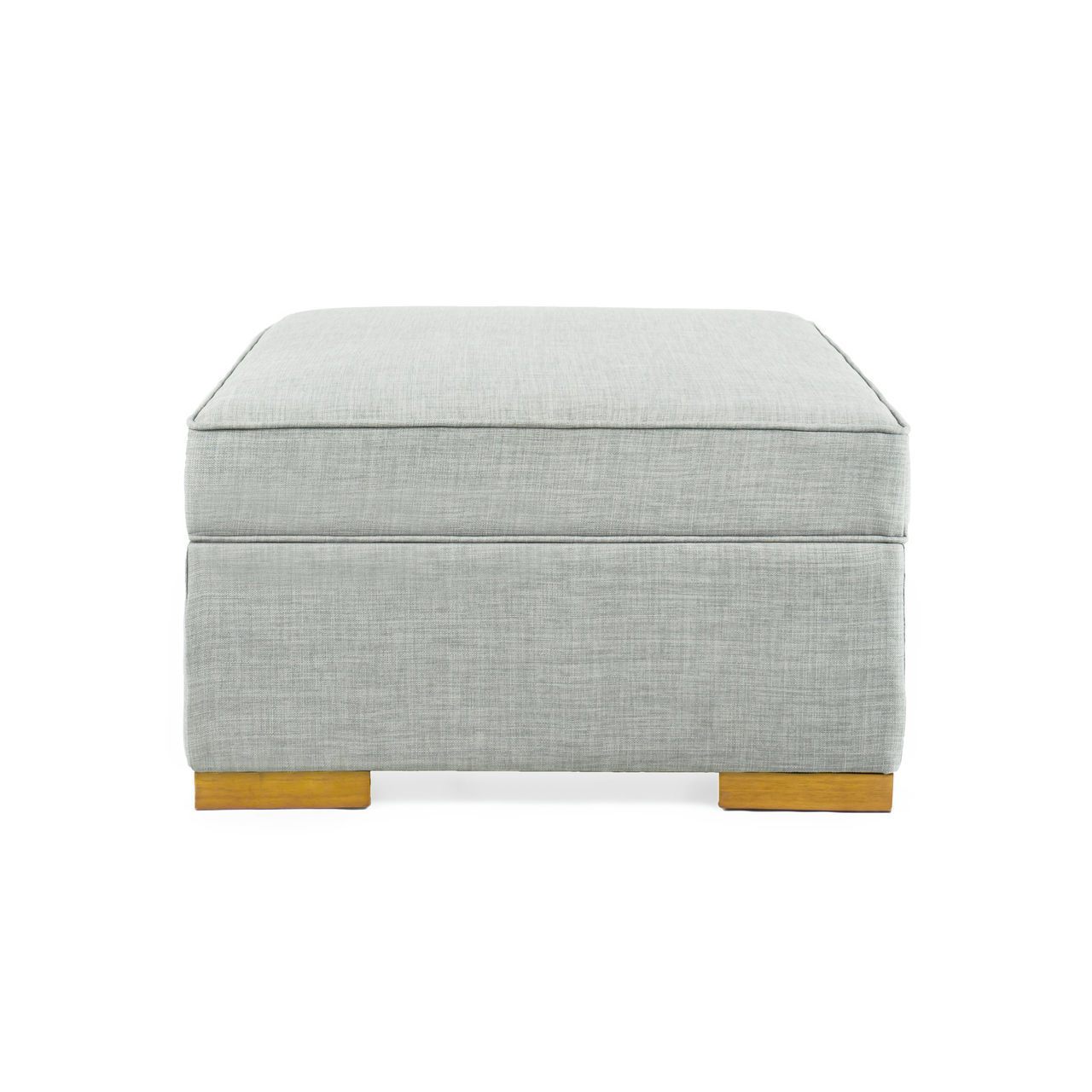 iBED Convertible Ottoman Guest Bed in Gray Fabric Ottomans