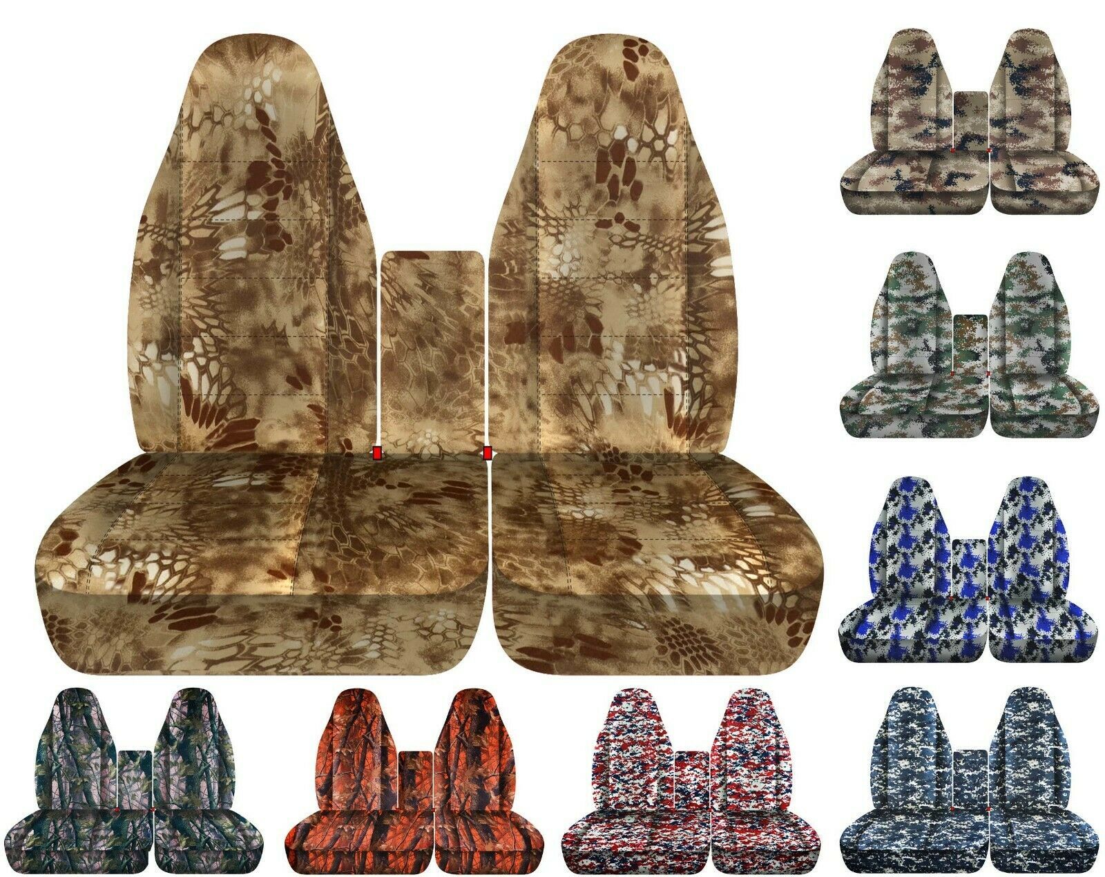 40-60 HIGHBACK front set seat covers with Console fits Ford F150 truck 97-03 for sale  USA