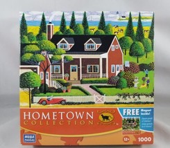 Hometown Tending to the Garden Jigsaw Puzzle 1000 Piece Heronim Mega Hou... - $11.28