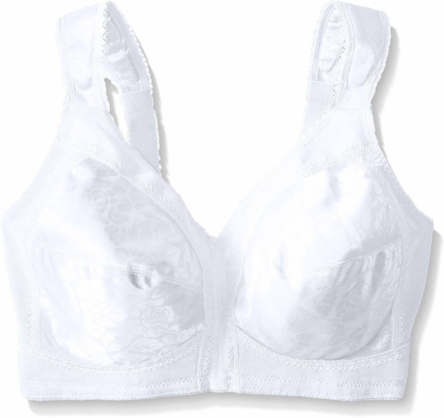 Playtex WHITE 18 Hour Original Comfort Strap Full Coverage Bra, US 46B ...