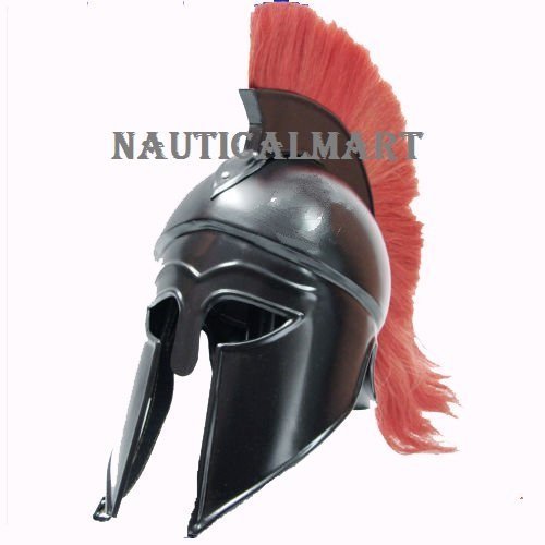 Greek Armor Helmet Medieval Greek Corinthian Helmet Knight Brass plating Helmet 