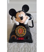 Vintage Mickey Mouse Push Dial Telephone Alarm Clock AM/FM Radio - $44.99