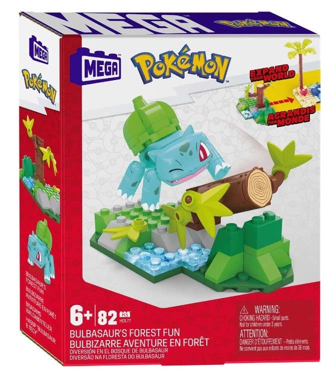 MEGA Pokemon Bulbasaur's Forest Fun Building Set - Building Toy Accessories